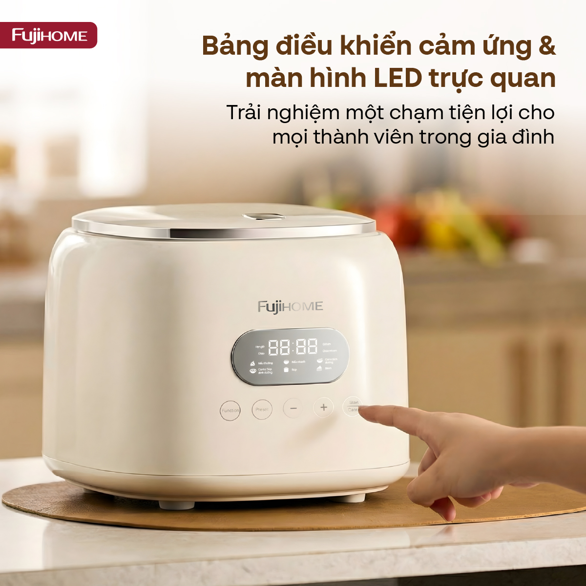 Nồi cơm điện Fujihome Inox LowSugar RC10ALS