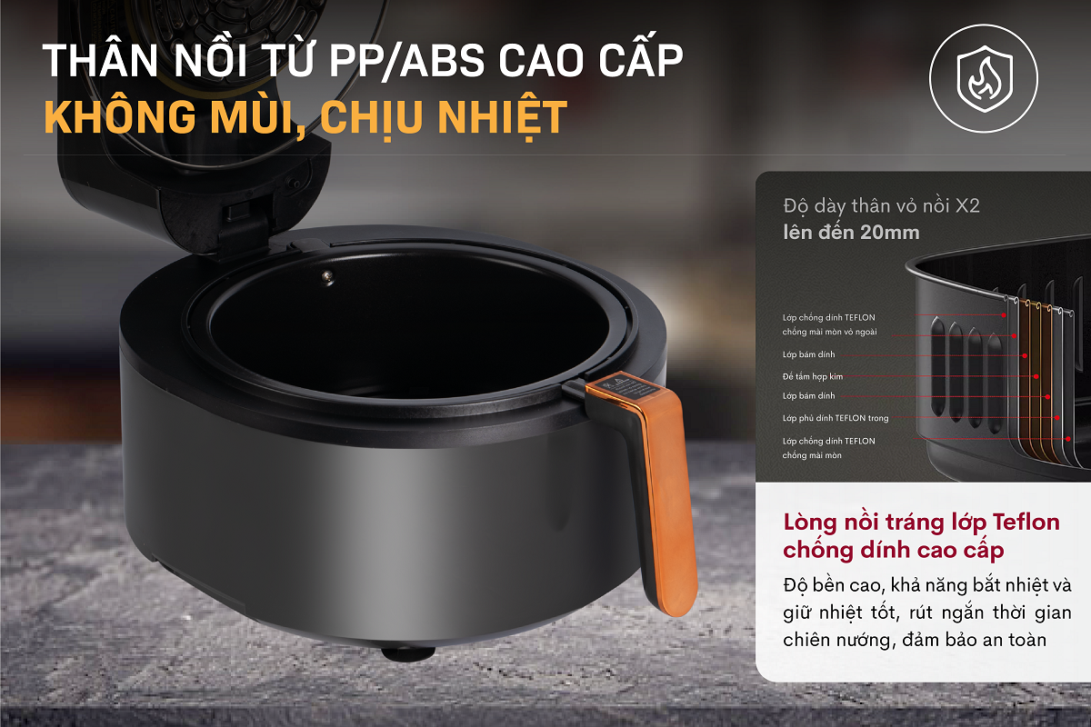 Nồi chiên không dầu Fujihome