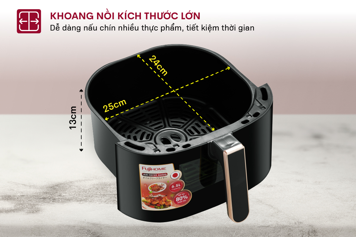 Nồi chiên không dầu Fujihome A6gg