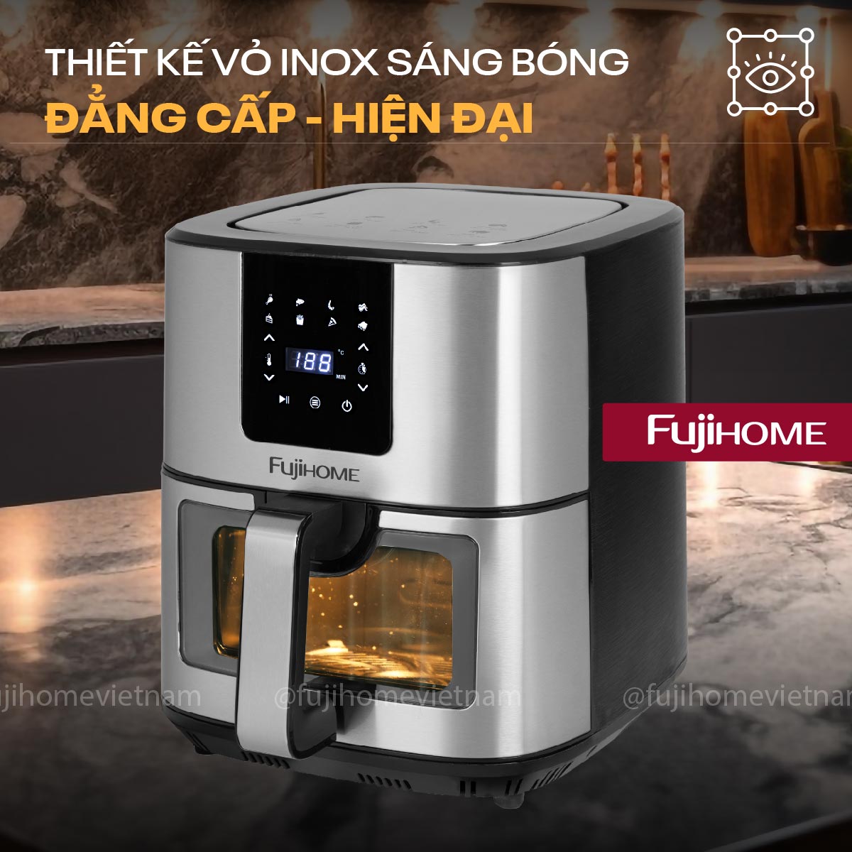 Nồi chiên không dầu Fujihome A10DG 10Lít