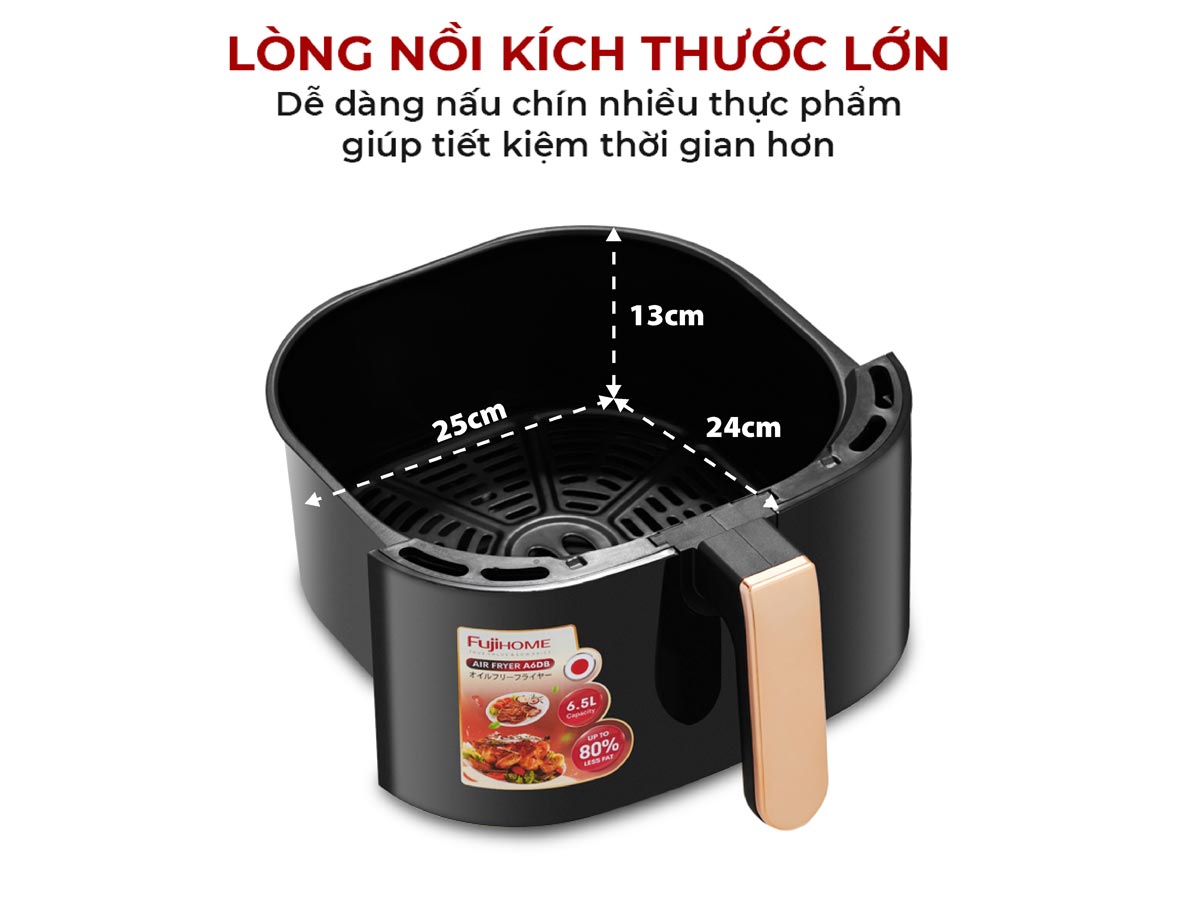 Nồi chiên không dầu Fujihome A4EB 4.5Lít