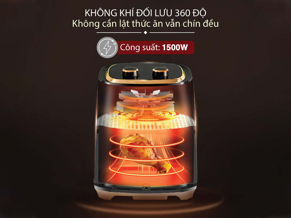 Nồi chiên không dầu Fujihome A4EB 4.5Lít