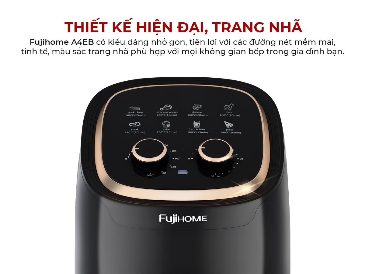 Nồi chiên không dầu Fujihome A4EB 4.5Lít