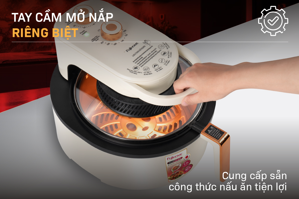 noi chiên không dầu Fujihome AG6