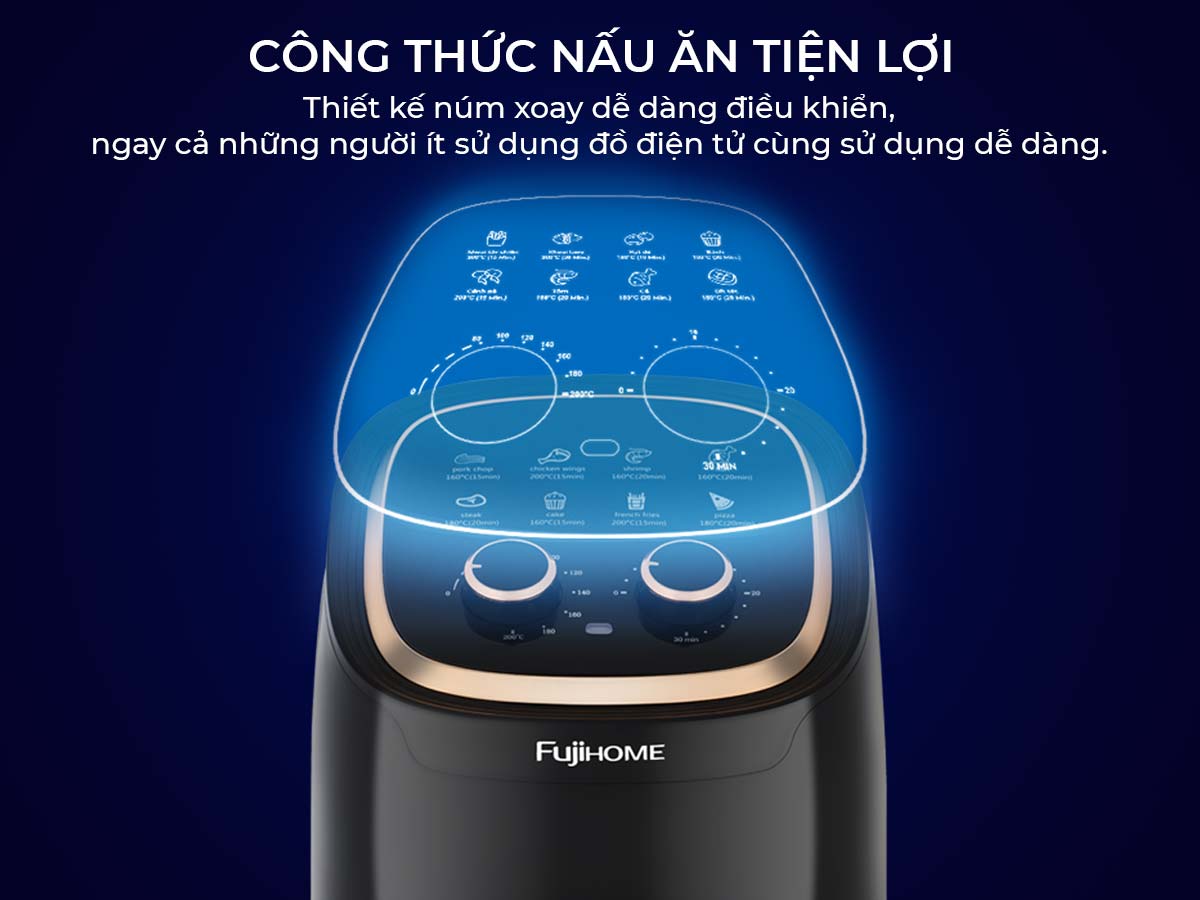 Nồi chiên không dầu Fujihome A4EB 4.5Lít