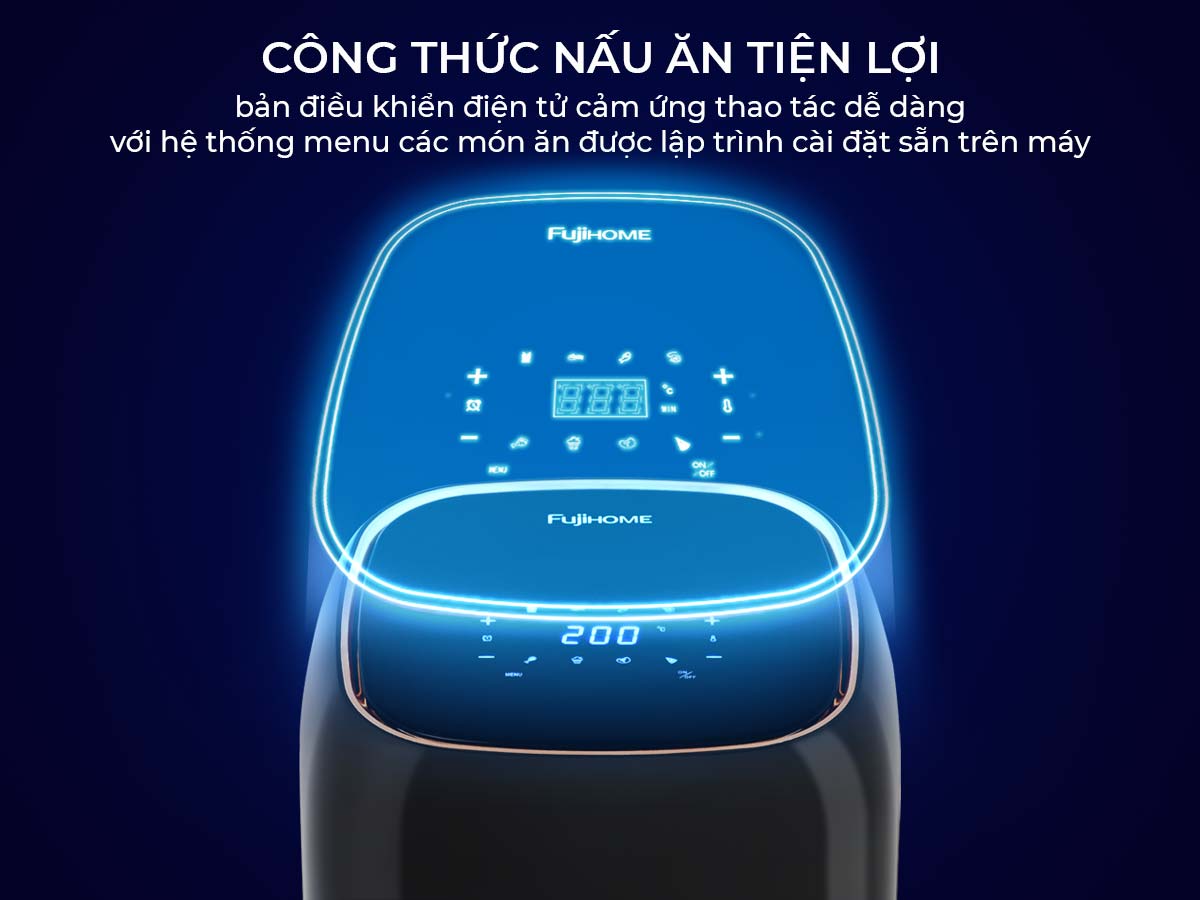 Nồi chiên không dầu Fujihome A6DB 6,5Lít