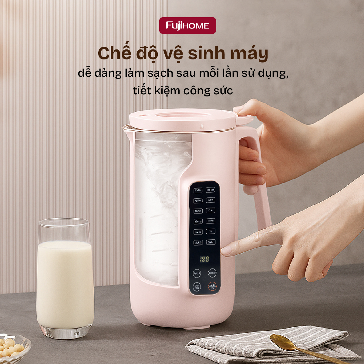 Máy làm sữa hạt đa năng Fujihome SM1626