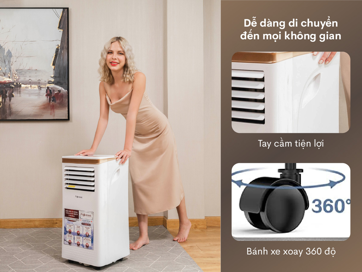 Máy điều hòa di động thông minh Fujihome PAC10