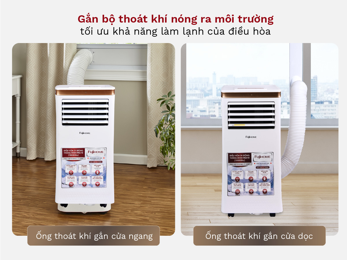 Máy điều hòa di động thông minh Fujihome PAC10