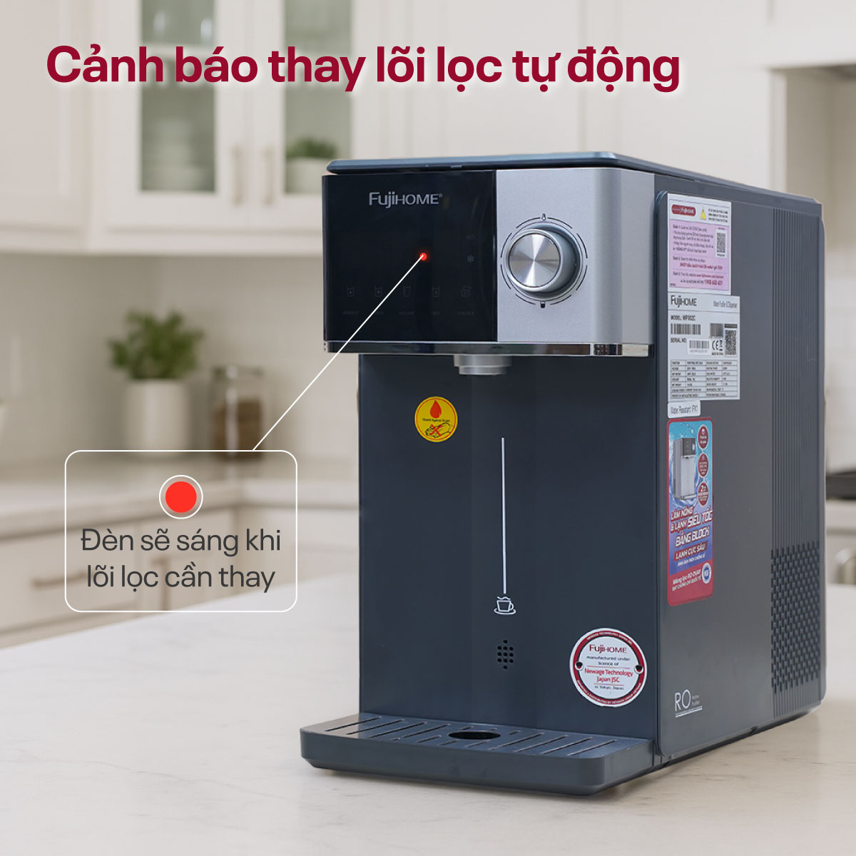 Máy lọc nước RO nóng lạnh Fujihome WP302C