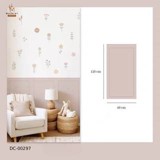 Sticker Dán Tường Cành Hoa Tone Hồng Pastel Trang Trí Tường Phòng Ngủ, Cửa Kính, Phòng Khách, Spa - Huyền My Decor