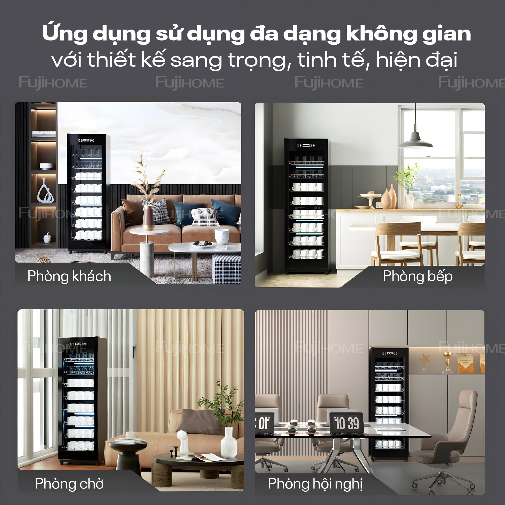 Tủ sấy khử khuẩn UV+Ozone fujihome DD180