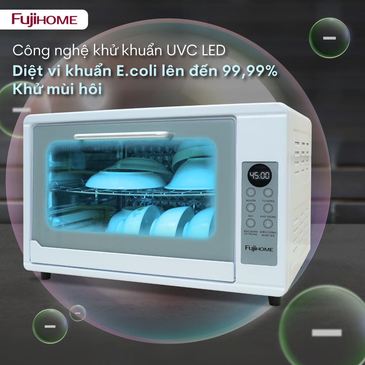 Tủ sấy tiệt trùng đa năng Fujihome DD38