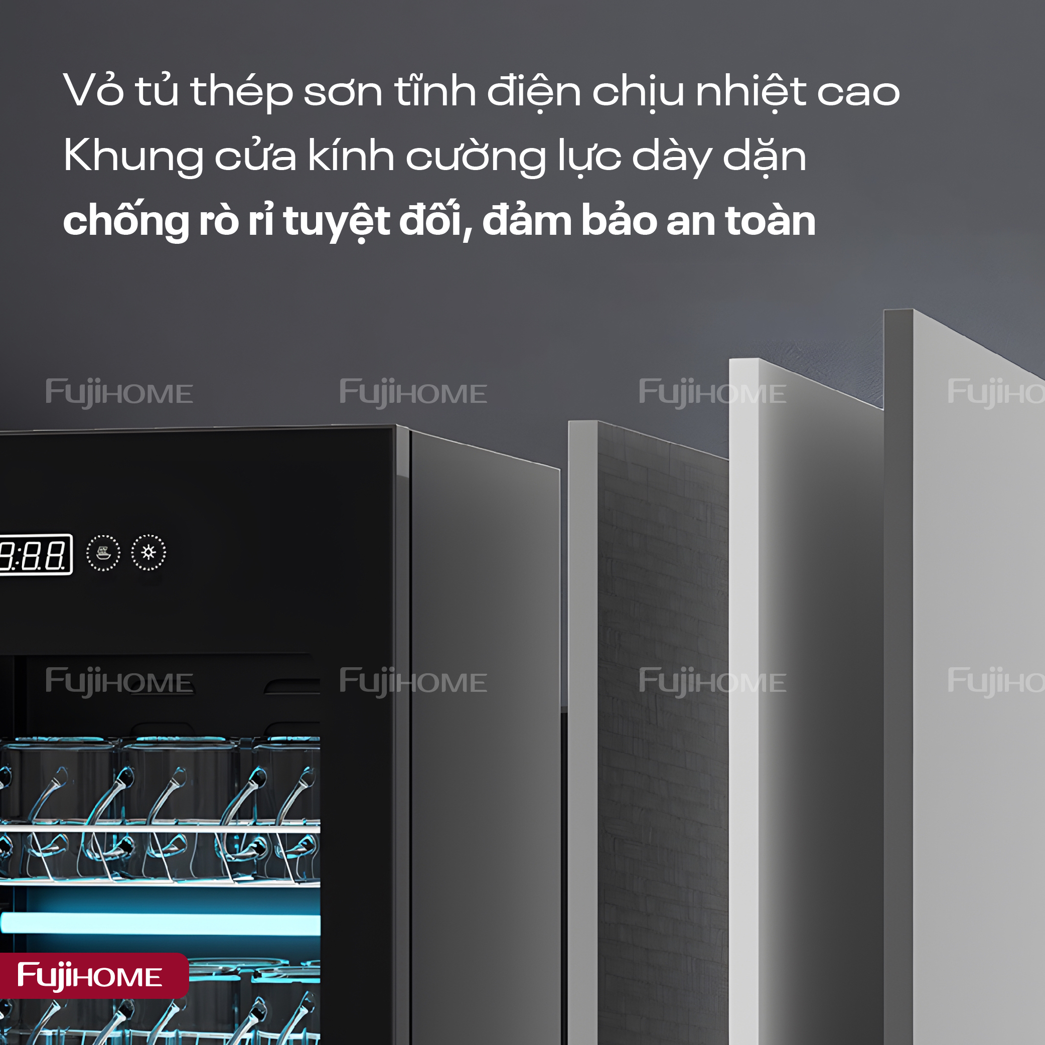Tủ sấy khử khuẩn UV+Ozone fujihome DD180