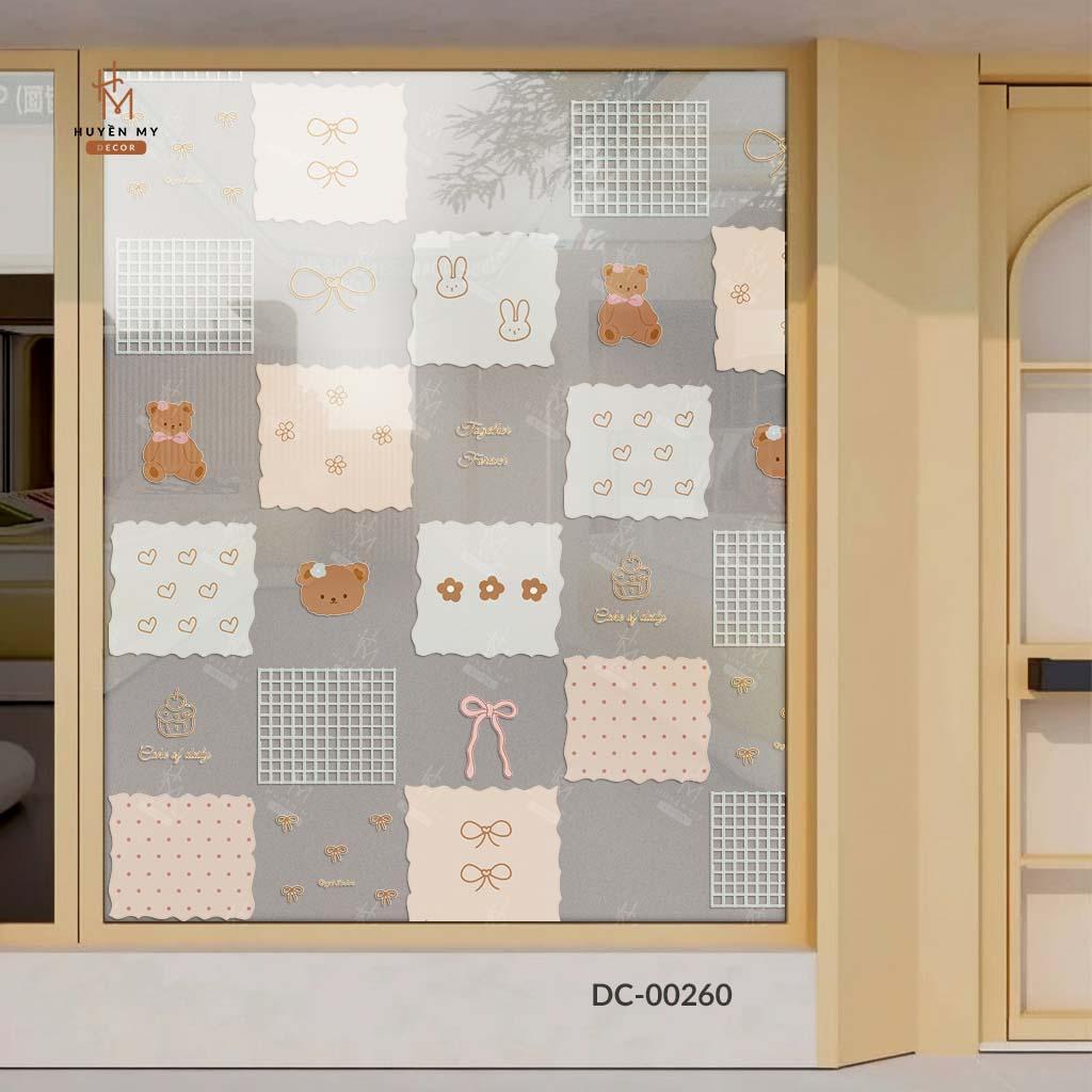 Decal Cát Mờ Dán Kính Mẫu Mã Hiện Đại, Decor Kính, Gương Văn Phòng, Spa, Quán Cafe – Huyền My Decor