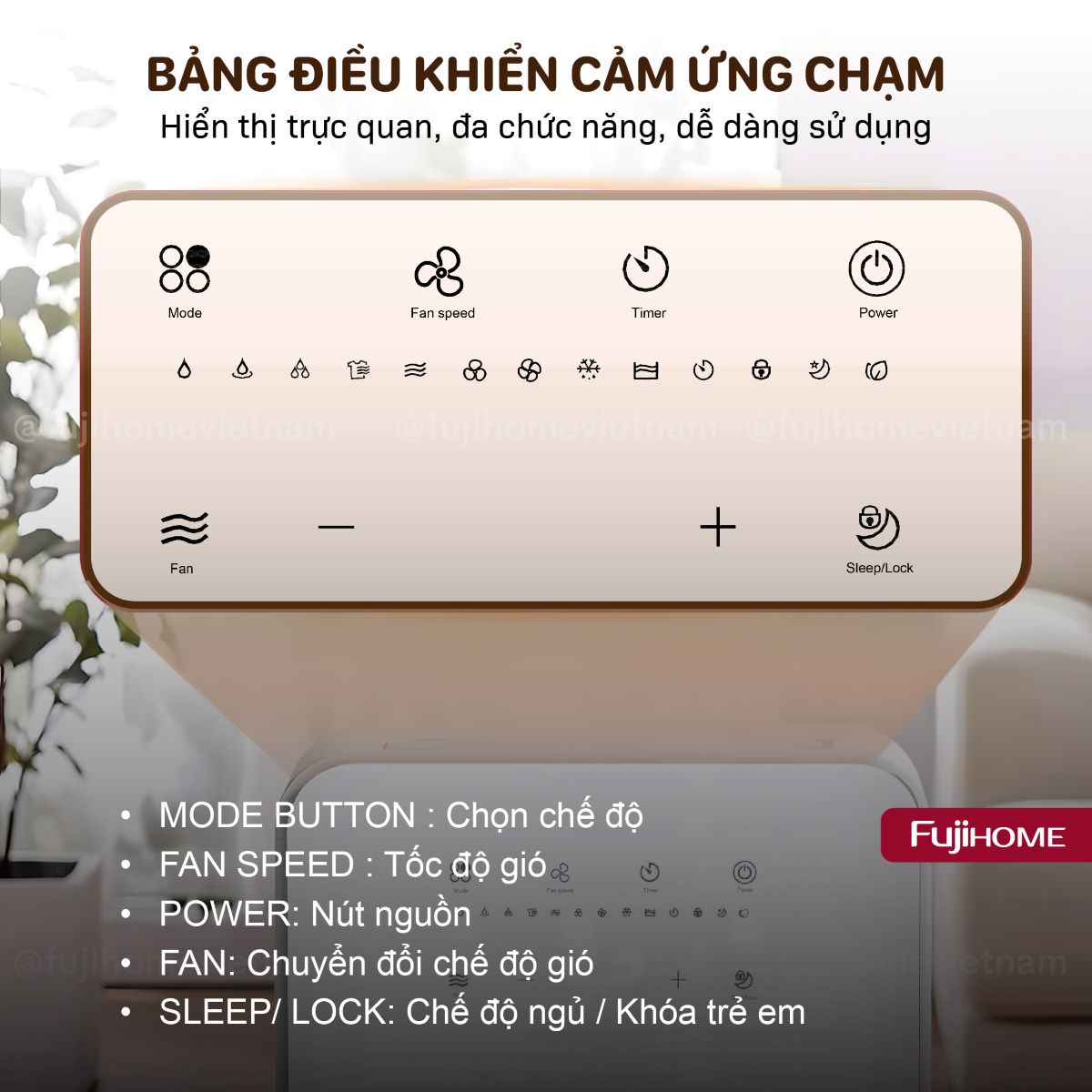 máy hút ẩm dân dạng Fujihome DH10