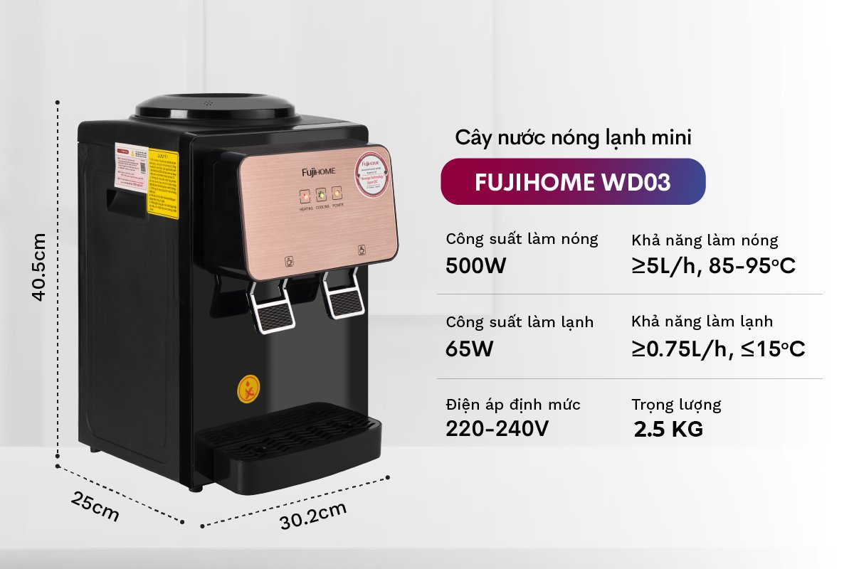 cây nước nóng lạnh Fujihome WD03e