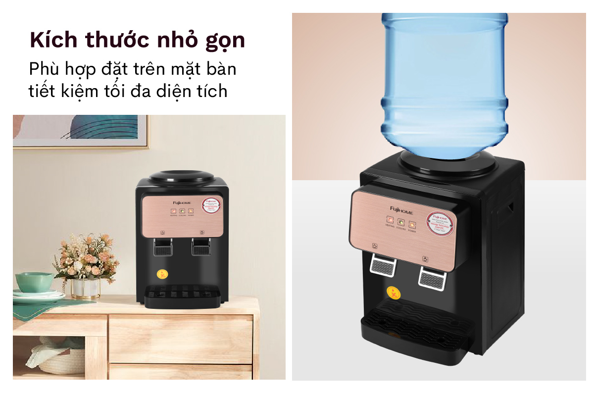 Cây nước nóng lạnh để bàn mini FUJIHOME WD03E