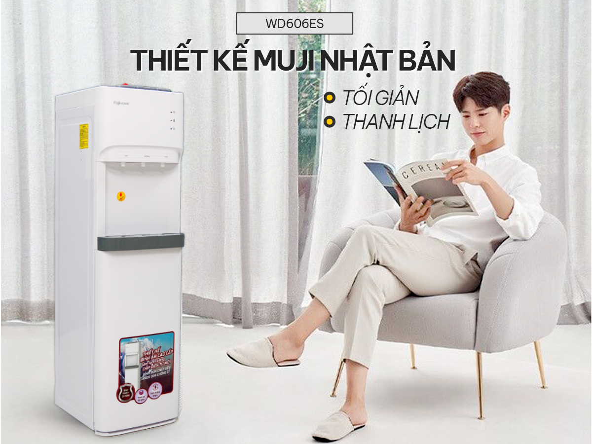 Cây nước nóng lạnh bình âm cao cấp Fujihome WD606ES