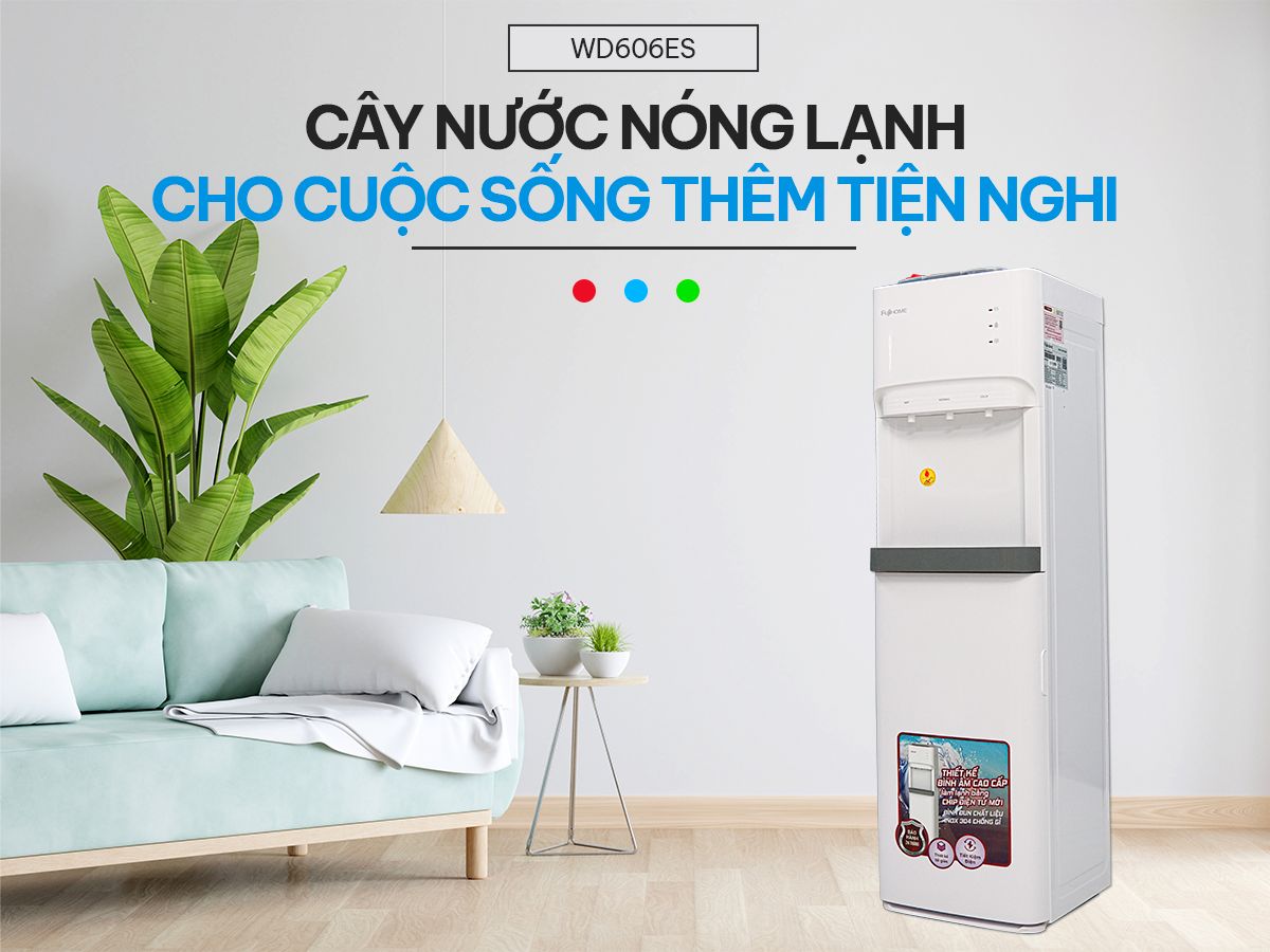Cây nước nóng lạnh bình âm cao cấp Fujihome WD606ES