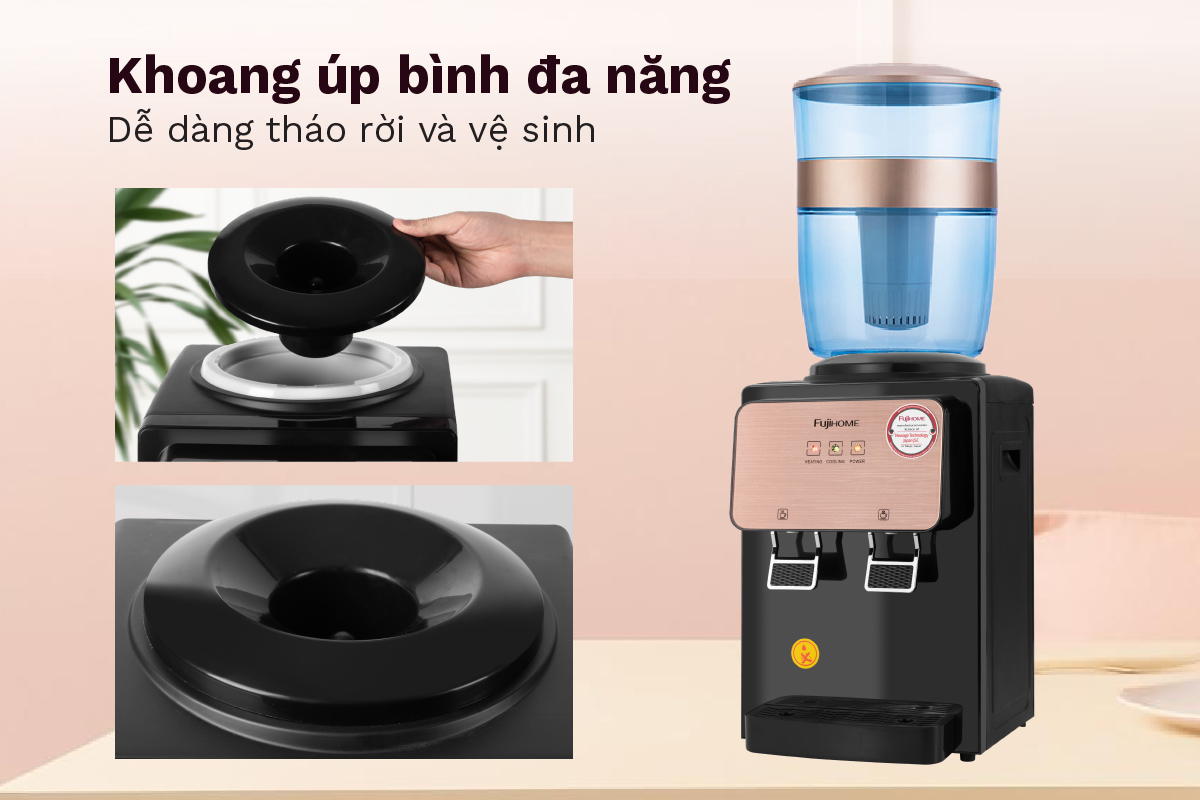 Cây nước nóng lạnh để bàn mini FUJIHOME WD03E