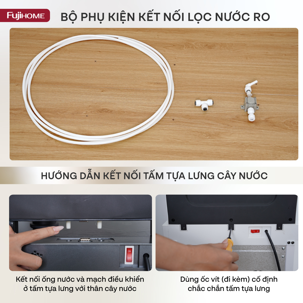 Cây nước bàn trà điều khiển bằng giọng nói Fujihome TB2411N-VOICE