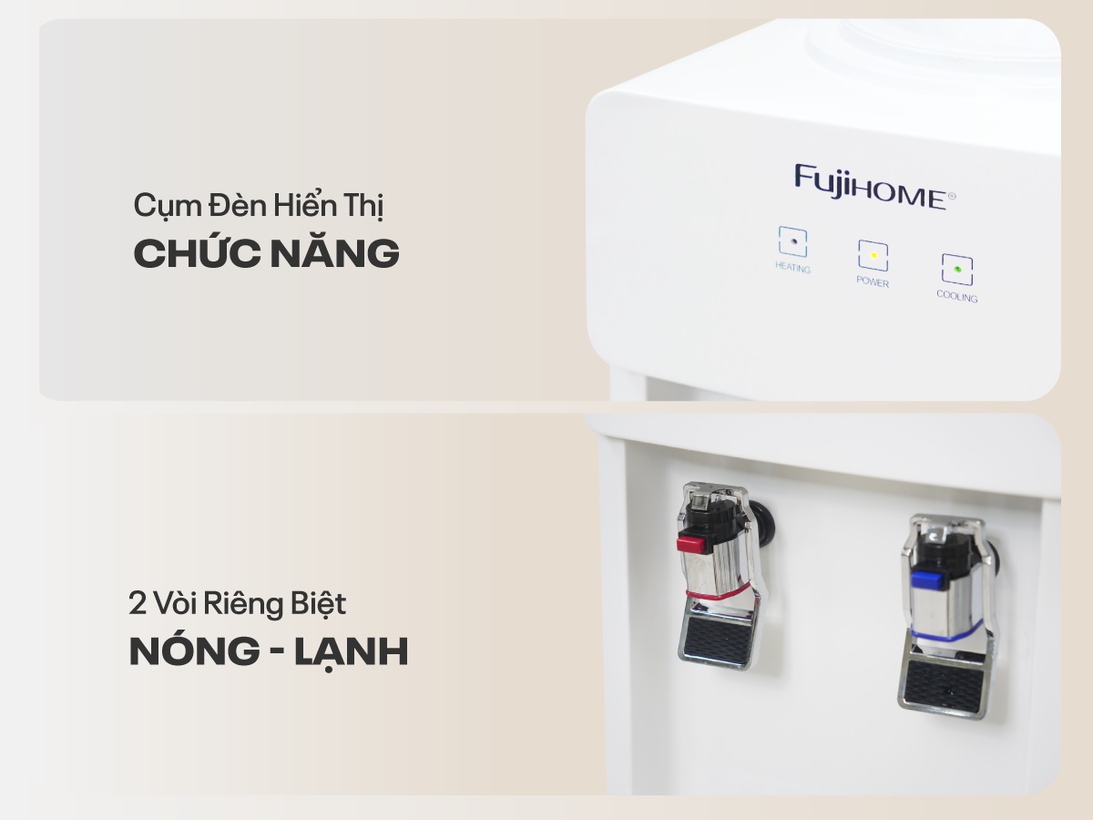 Cây nước nóng lạnh Fujihome WD676C
