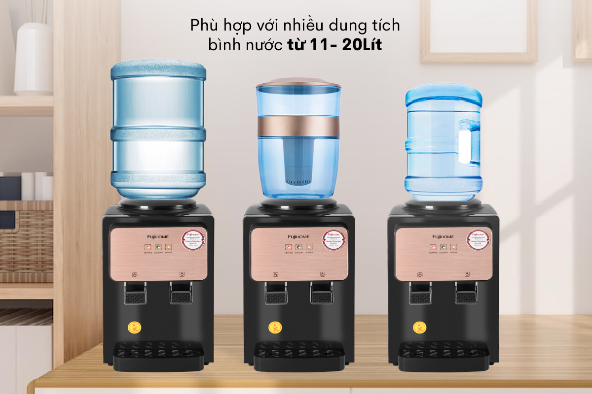 Cây nước nóng lạnh để bàn mini FUJIHOME WD03E