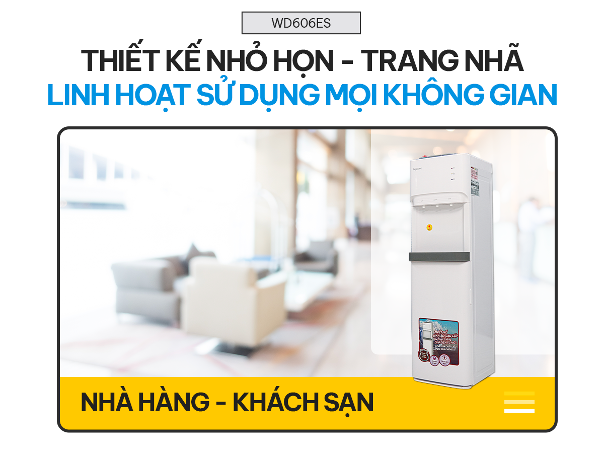 Cây nước nóng lạnh bình âm cao cấp Fujihome WD606ES