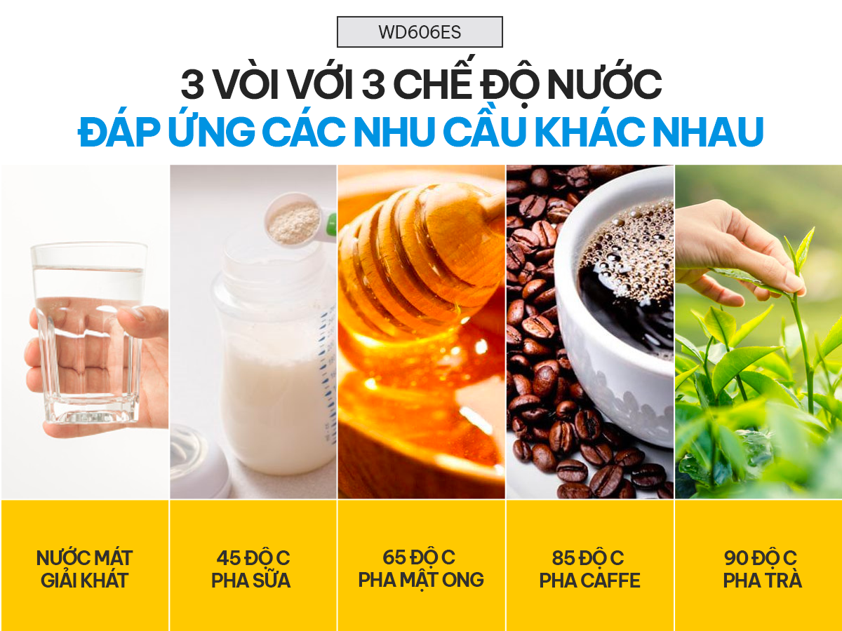 Cây nước nóng lạnh bình âm cao cấp Fujihome WD606ES
