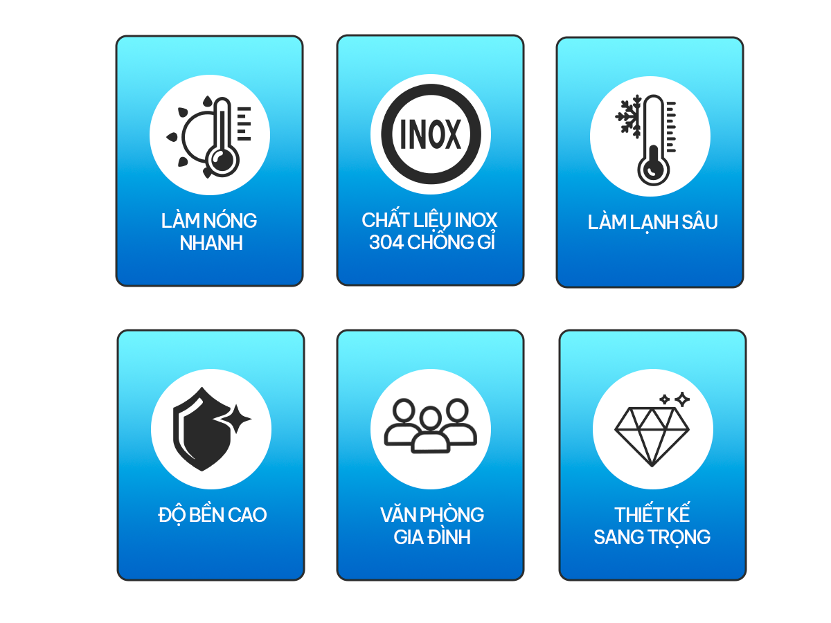 Cây nước nóng lạnh bình âm cao cấp Fujihome WD606ES