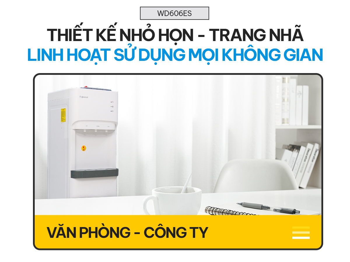 Cây nước nóng lạnh bình âm cao cấp Fujihome WD606ES