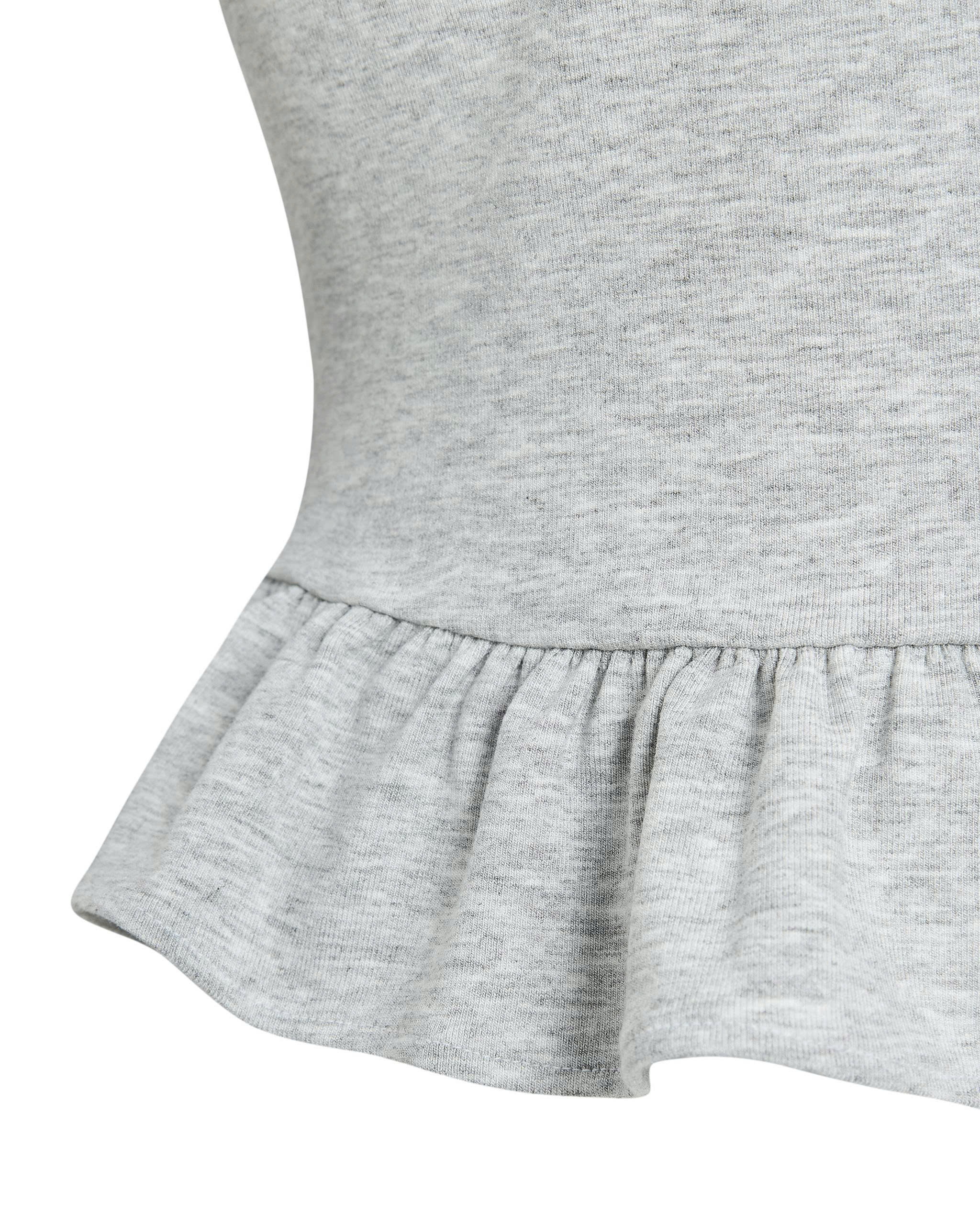 Chi tiết nhún bèo lai áo peplum bigsize V-AK103 tạo eo mềm
