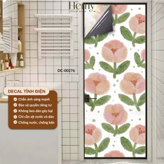 Decal Cát Mờ Dán Kính Mẫu Mã Hiện Đại, Dễ Thương Decor Kính, Gương Văn Phòng, Spa, Quán Cafe – HeMy Decor