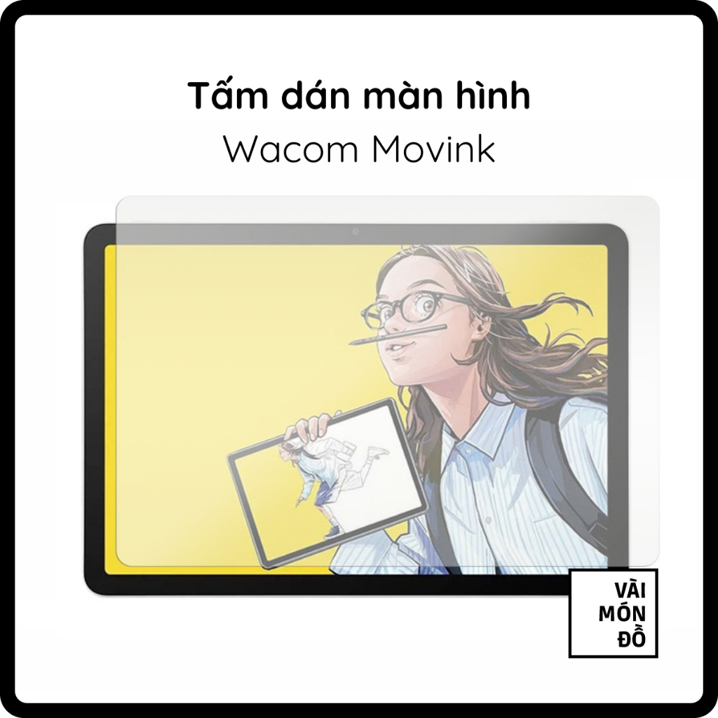 Miếng Dán Paperlike Wacom MovinkPad 11 Tấm Dán Nhám Mờ Chống Chói Viết Vẽ Bảo Vệ Màn Hình