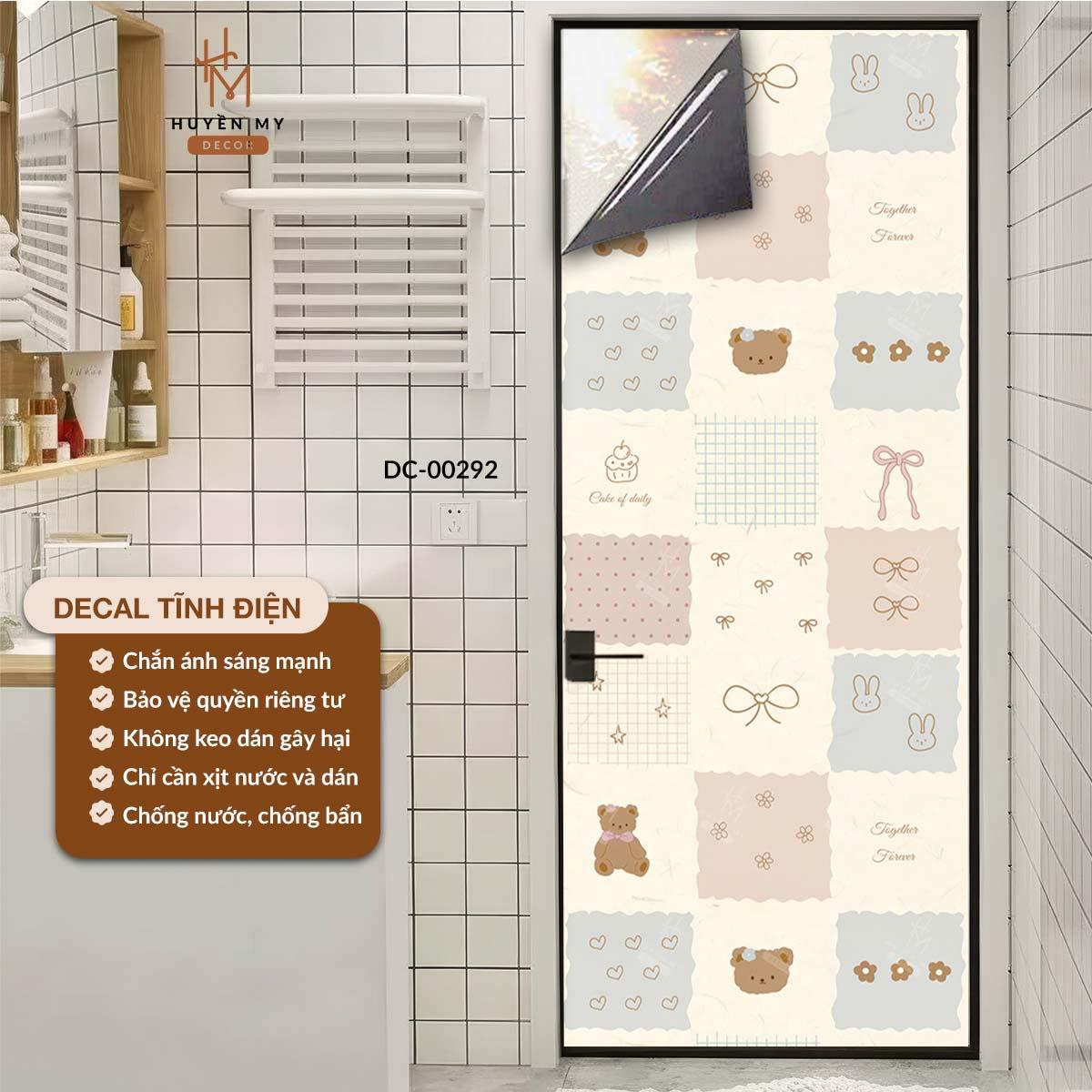Decal Dán Kính Tĩnh Điện Cao Cấp Chống Nắng, Không Keo, Bền Đẹp, Decor Kính Văn Phòng, Nhà Ở - Huyền My Decor