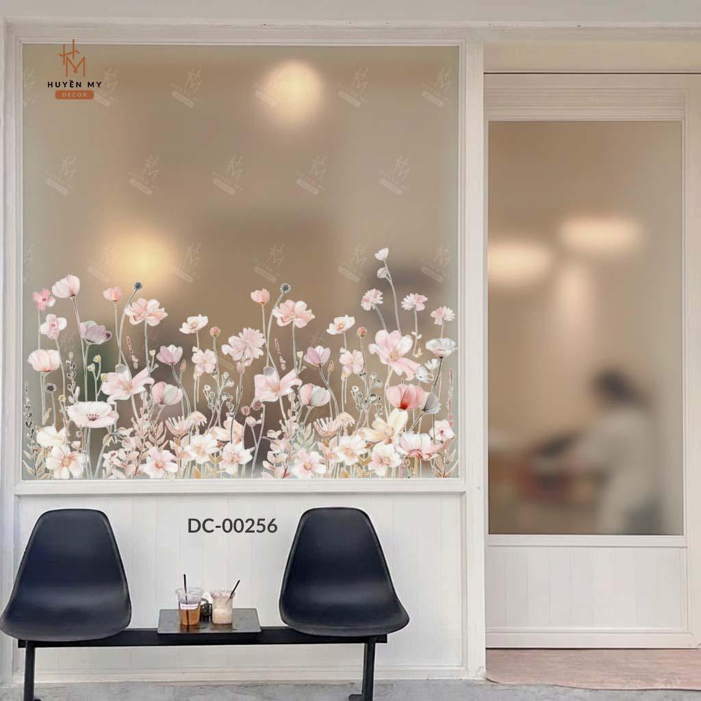 Decal Cát Mờ Dán Kính Mẫu Mã Hiện Đại, Decor Kính, Gương Văn Phòng, Spa, Quán Cafe – Huyền My Decor