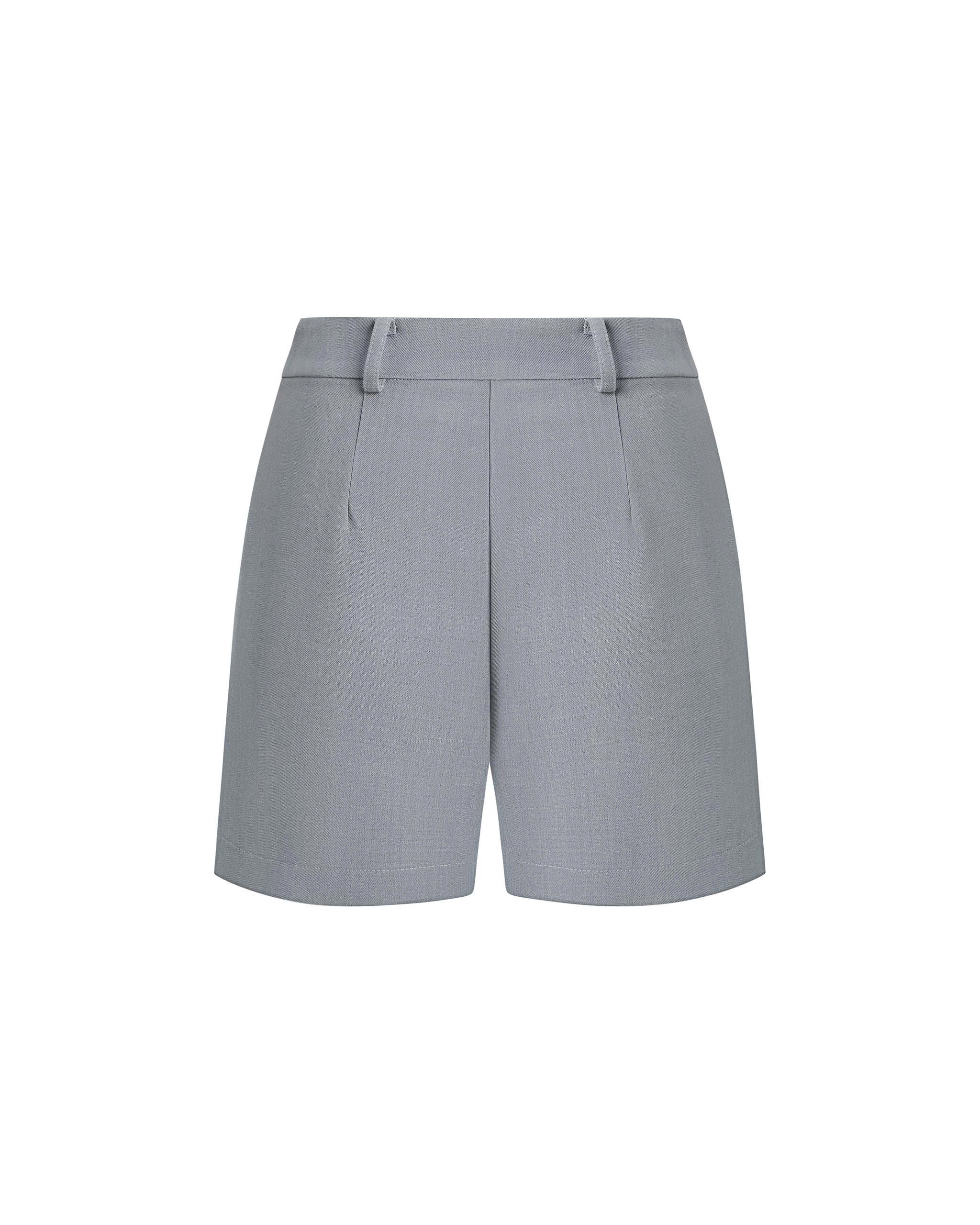 Quần short 2 nút bigsize màu xám thân sau V-QS014