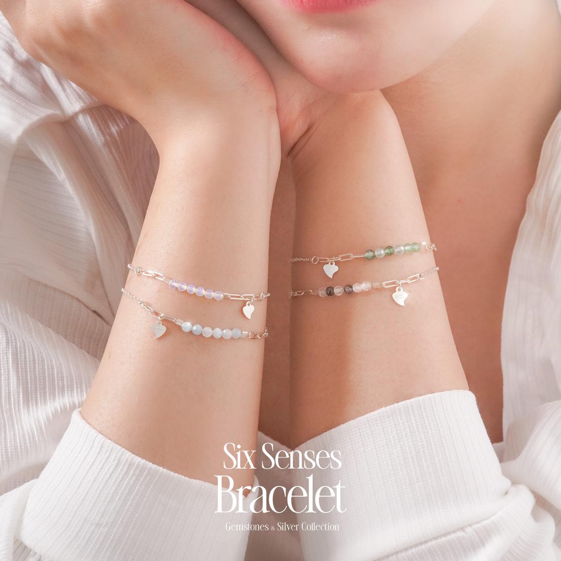 Vòng Tay Sincera Six Senses | Bạc s925 Mix Đá