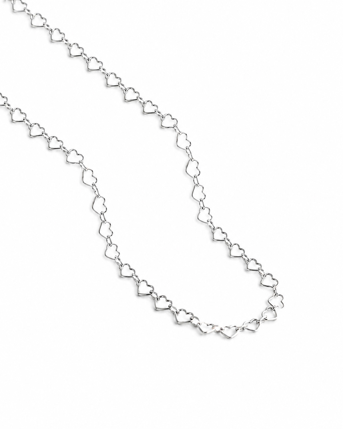 Dây Chuyền Sincera Basic Heart Link Chain | Bạc s925