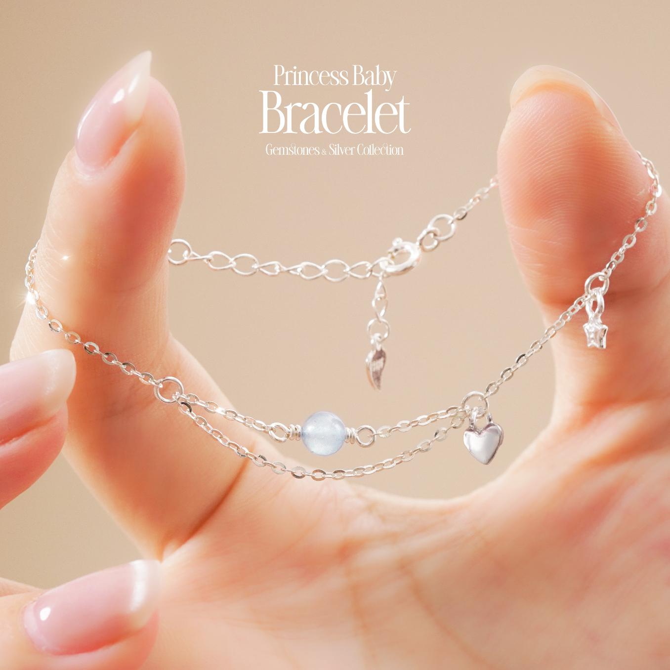 Vòng Tay Sincera Princess Baby | Bạc s925 Mix Đá 3