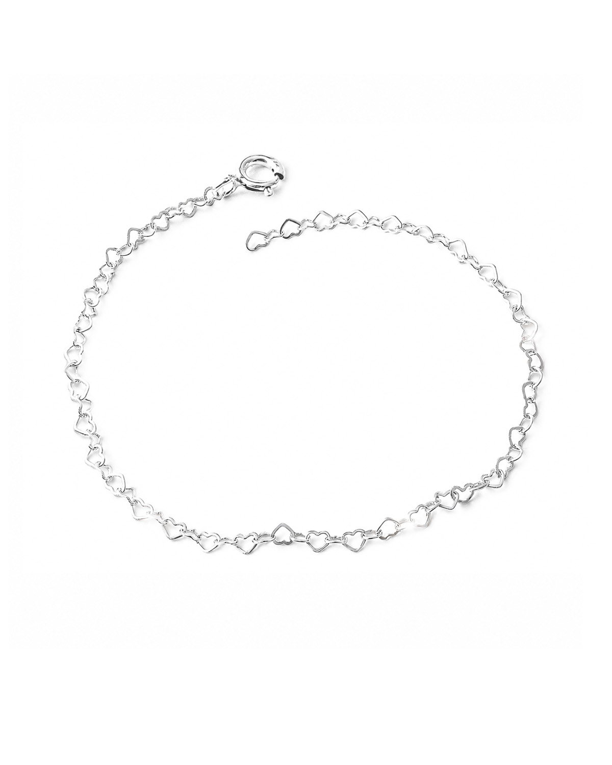 Vòng Tay Sincera Basic Heart link - Bạc s925