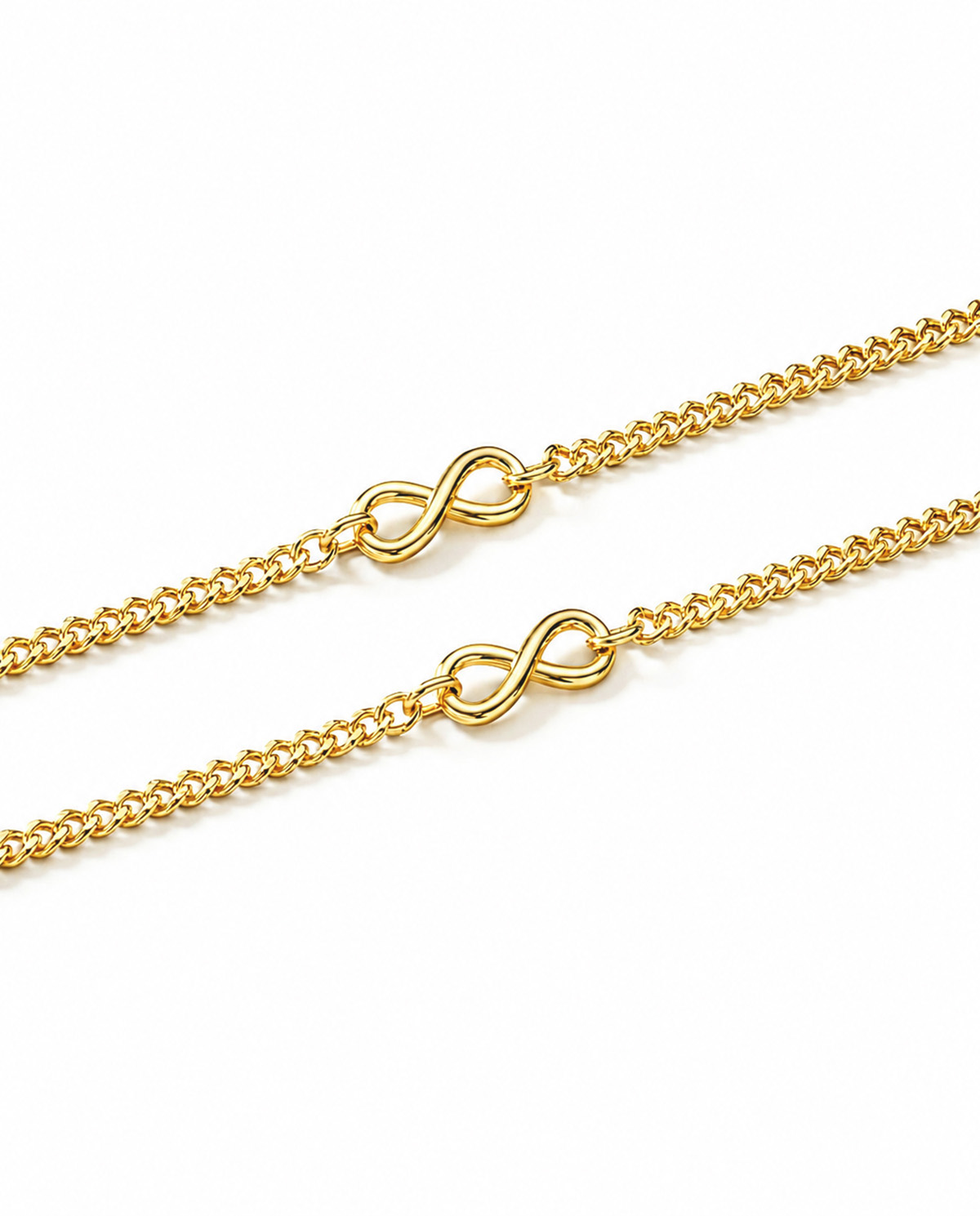 Vòng Tay Sincera Infinity x Curb | Xi vàng 18K