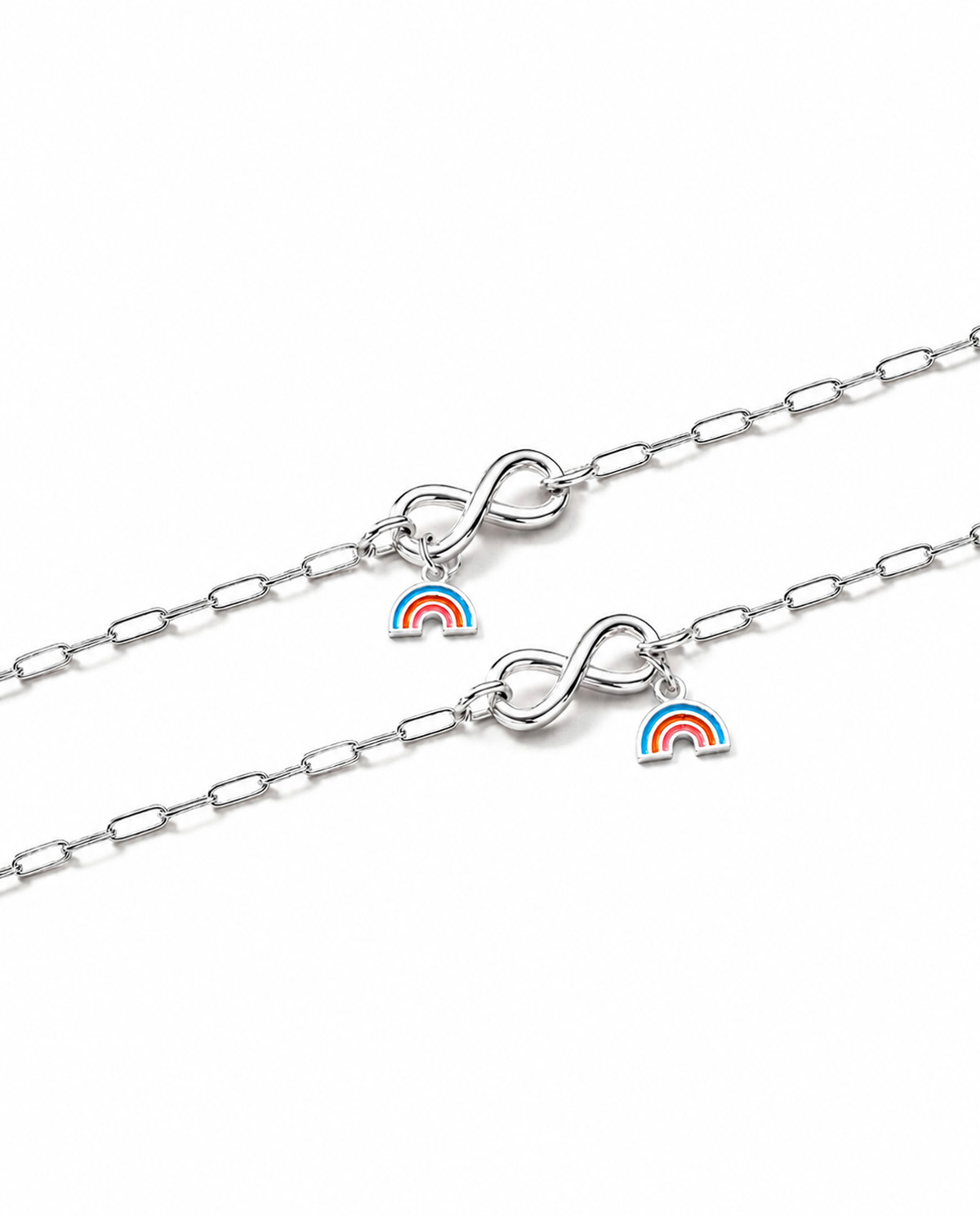 Vòng Tay Sincera Infinity Pride Rainbow | Bạc s925