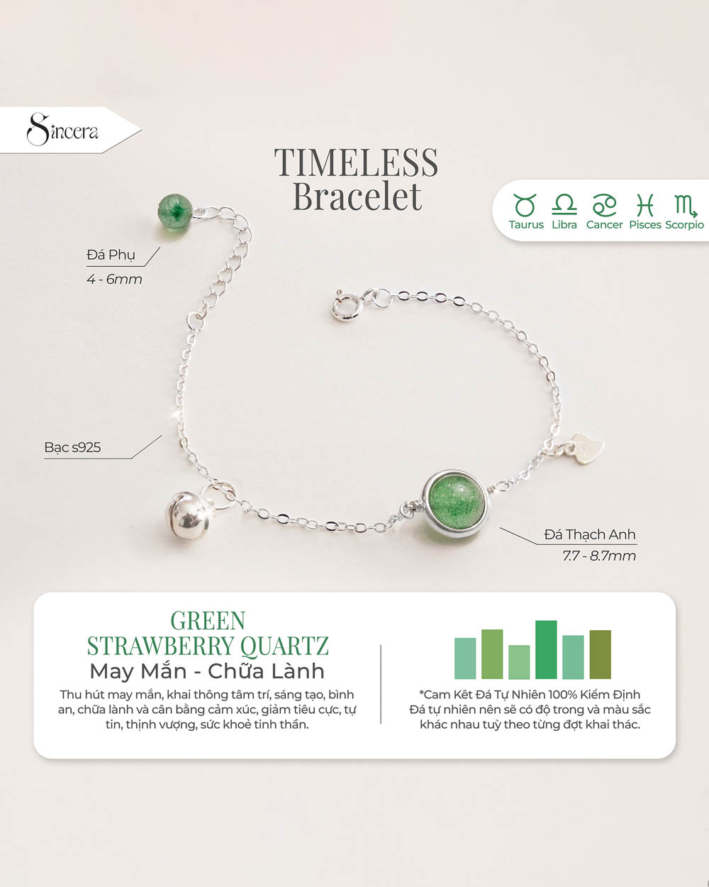 Vòng Tay Bạc s925 Sincera - Timeless Collection 1