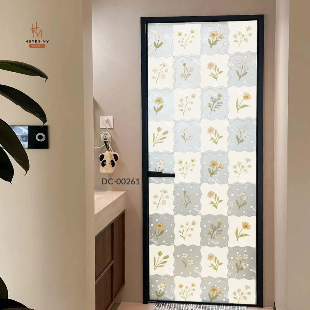 Decal Cát Mờ Dán Kính Mẫu Mã Hiện Đại, Decor Kính, Gương Văn Phòng, Spa, Quán Cafe – Huyền My Decor