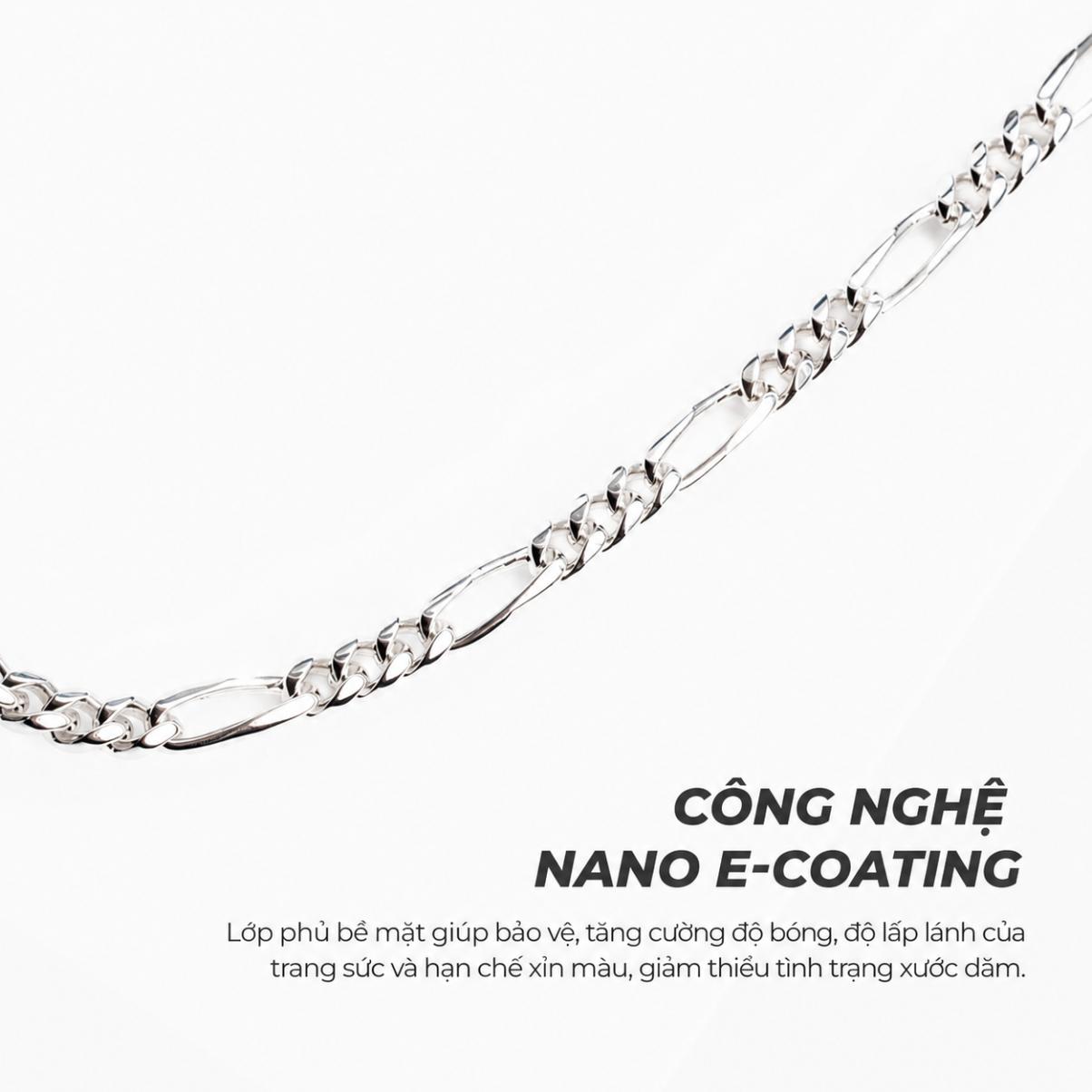 Dây Chuyền Nam Sincera Basic Figaro Chain | Bạc s925 3