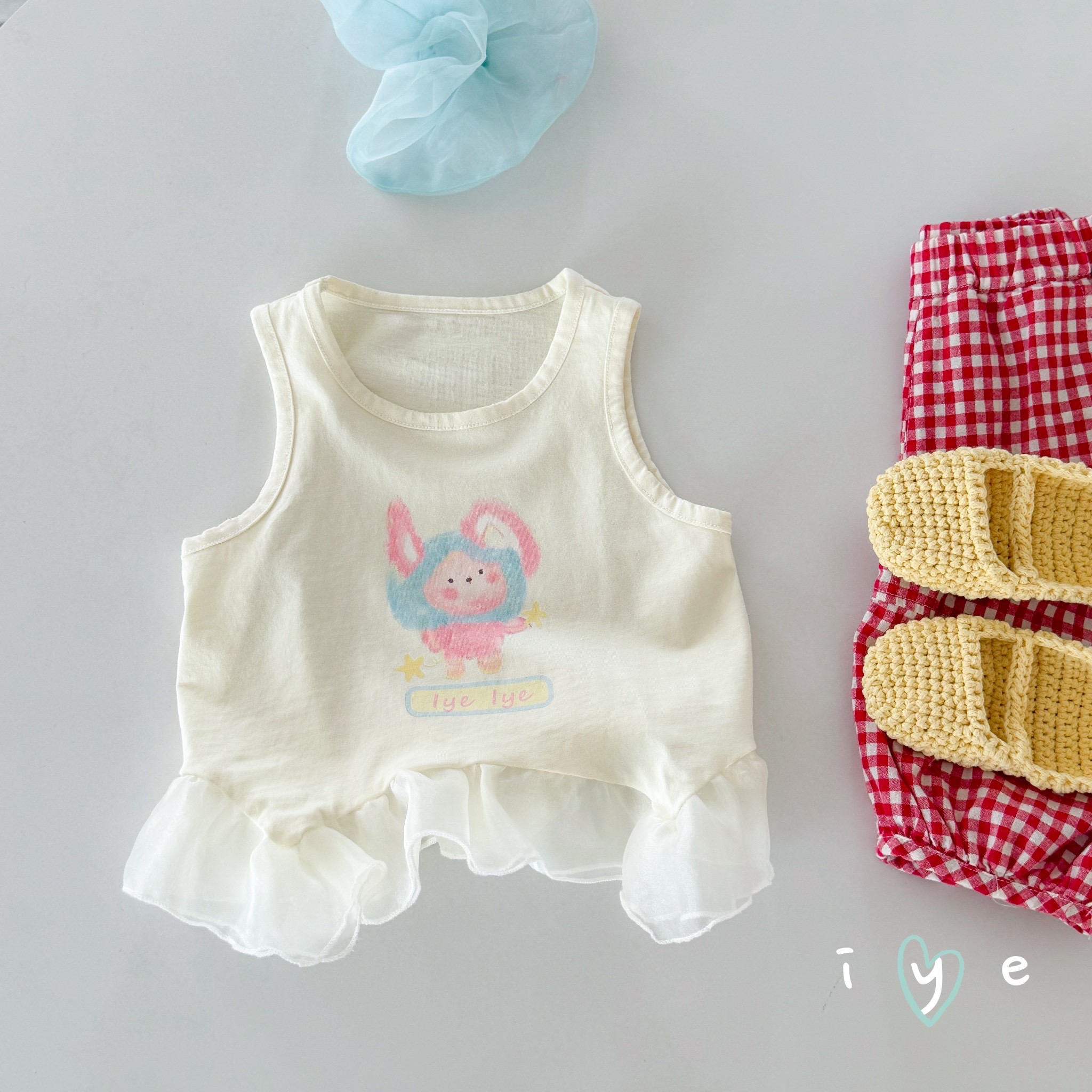 áo 3 lỗ chân bèo be iye