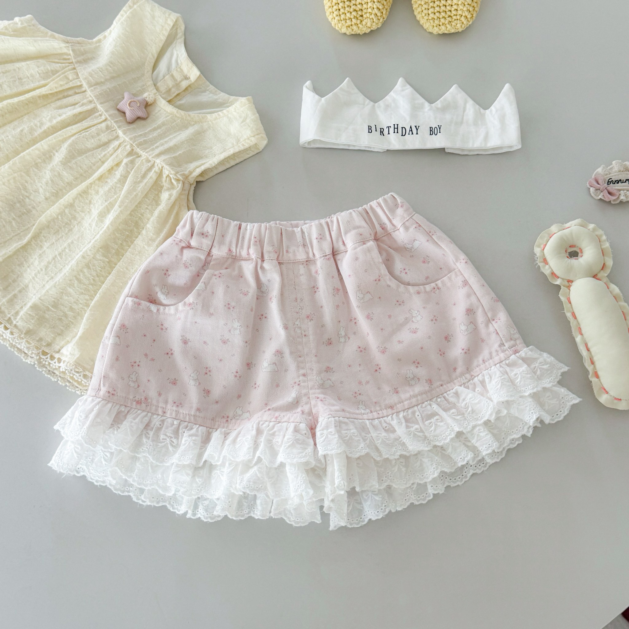 sooc hoa viền ren hồng iye