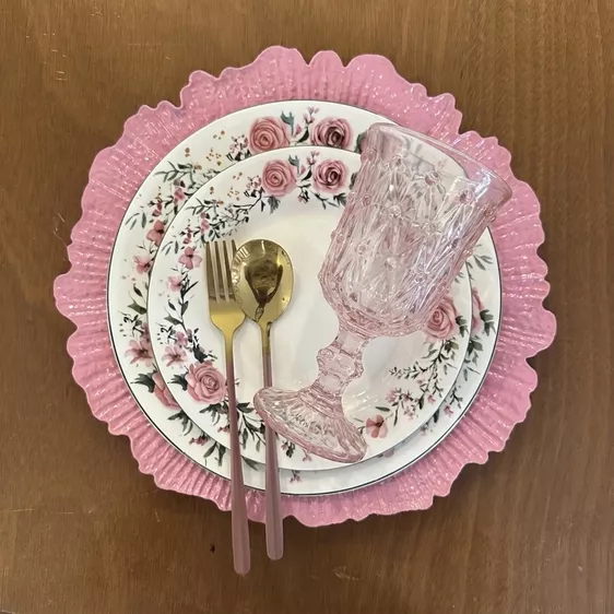 Product image - 6- Seater Pink Floral Set